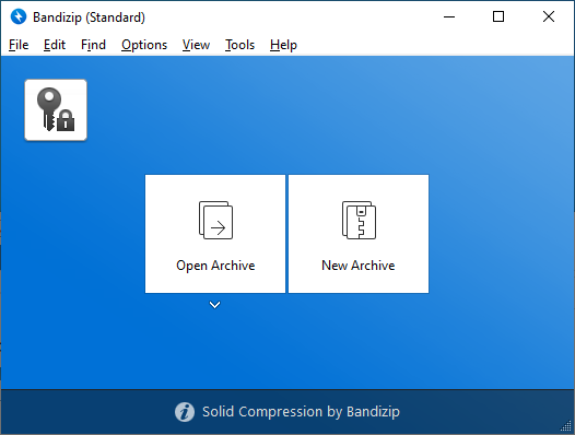 Bandizip main window